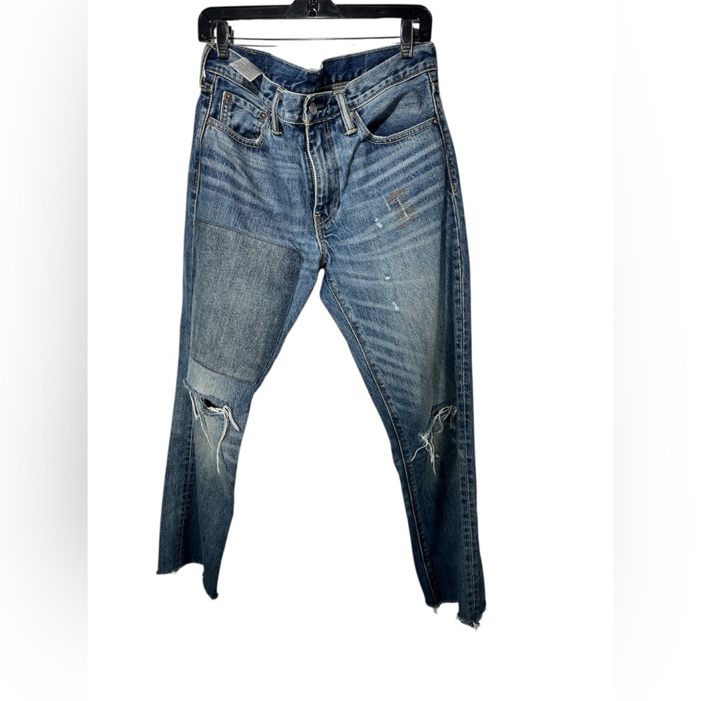 Levi’s 511 Men’s Patchwork Raw Hem Jeans Sz 33 x 32